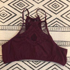 Intimately Free People Burgundy Bralette